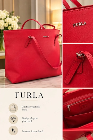 Geanta de umăr FURLA din piele
