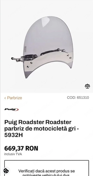 Parbriz moto Puig