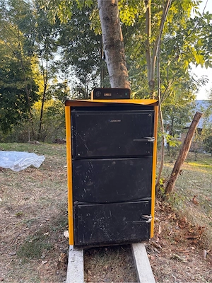 Vand centrala pe lemne Junkers 33kW + pompa