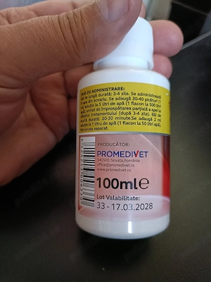  Dezinfectant apă acvarii, Promedivet, Tripaflavin 100ml