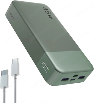 NOBIS Power Bank 45W Fast Charging, 20000mAh, 4 Porturi, USB C PD 3.0, QC 3.0, Afișaj LED