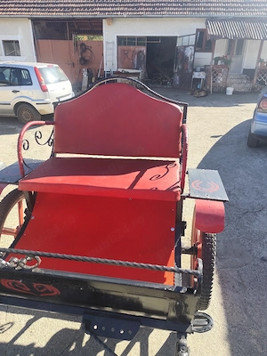 Șaretă nouă pentru cai model deosebit unicat în România. Citiți anunțul. Preț 1000 de euro fix !!