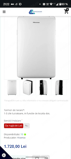 De vanzare aer conditionat mobil Hisense