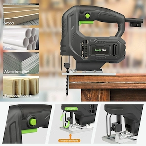 Fierăstrău Pendular 400W GALAX PRO   3000 SPM, Tăiere  45 , Viteză Reglabilă, Lame Lemn & Metal