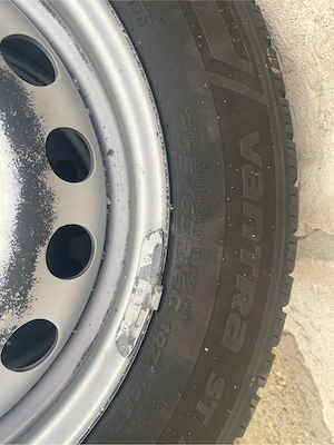 jante tabla Mercedes Vito cu cauciucuri anvelope hankook 205/65 r16C iarna - imagine 3
