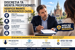 Detectivi particulari Timisoara Pro Detective Agency 