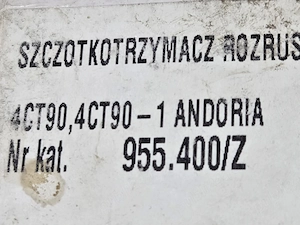 Platou cu perii demaror Andoria 4CT90 955.400