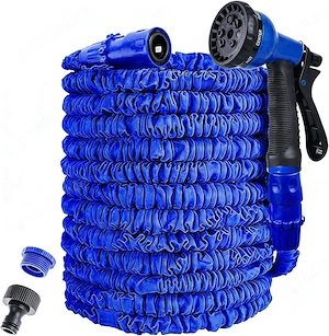 Furtun de Grădină Extensibil 38 m (125ft)   8 Funcții, Anti Scurgeri, 3  Extensibil