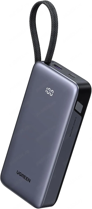 Power Bank 20000mAh 45W Fast Charging   Cablu USB C Integrat, LED Display, Super Fast Charge