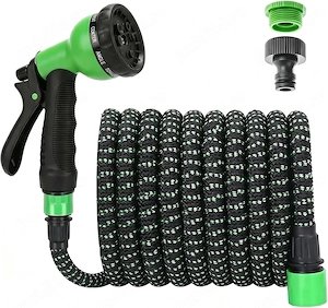Furtun de Grădină Extensibil 15 m (50 ft)   7 Funcții, Anti Noduri, ABS Rezistent