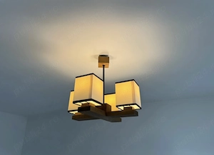 Ofertă 500 lei - Set 3 lampadare, din lemn de fag, realizate manual