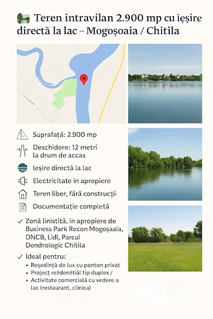 Teren de vanzare in zona Mogosoaia (Iesire la Lac) - imagine 2