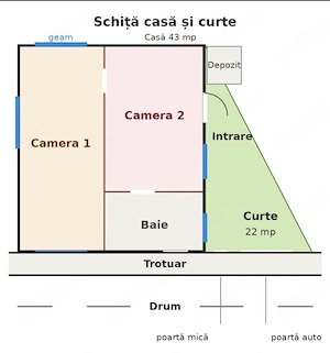 Casă de închiriat birou salon spațiu comercial, curent trifazic, Porumbeilor