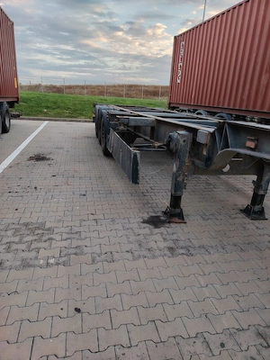 Semiremorca Containere Schmitz Transcontainer Axe Mercedes Frane pe Disc - imagine 3