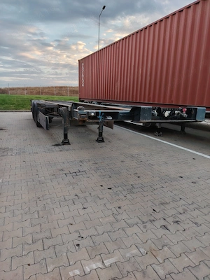 Semiremorca Containere Schmitz Transcontainer Axe Mercedes Frane pe Disc - imagine 4
