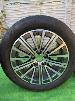 Set Jante Aliaj 17" Originale BMW Style 574 + Anvelope Iarnă Continental 205/60 R17 - imagine 6