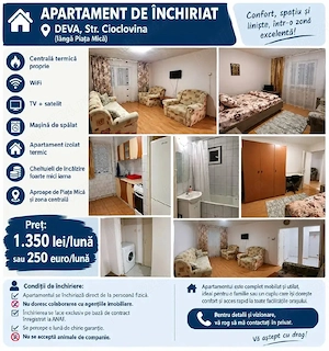 Inchiez apartament 2 camere -str Cioclovina 