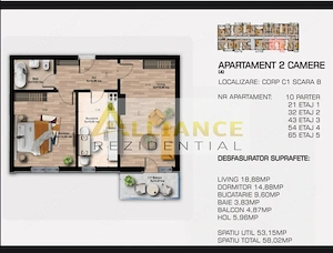 2 CAMERE DECOMANDAT | BUCATARIE INCHISA | METROU 5 MINUTE  BERCENI - imagine 2
