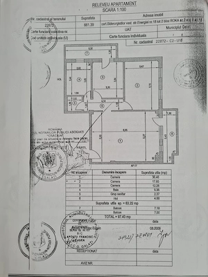 Apartament 3 camere, Su 83 mp St 98 mp Roka General - imagine 6