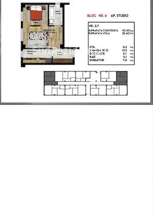 Studio 2 Camere (Dormitor Separat)   35,4 mp Utili   Drumul Jilavei, Sec. 4 - imagine 2