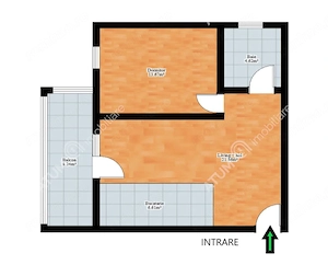 Apartament cu 2 camere balcon si loc parcare zona Doamna Stanca - imagine 8