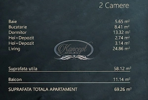Elite City, 2 camere finisat, cu terasa si parcare subterana - imagine 13