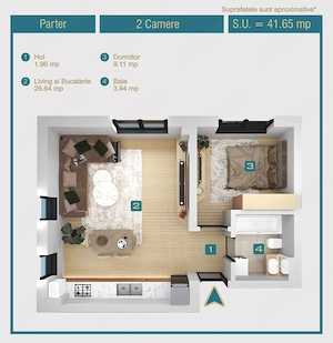 Apartamente noi de vanzare in bloc de 4 etaje - imagine 4