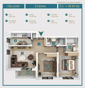 Apartamente noi de vanzare in bloc de 4 etaje - imagine 5