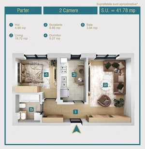 Apartamente noi de vanzare in bloc de 4 etaje - imagine 7