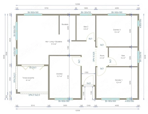 Casa Individuala 4 Camere 2 Bai si 500 Mp Teren in Crevedia-Buftea - imagine 8