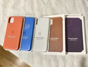 Huse originale noi Apple iPhone 11 Pro Max,silicon,piele