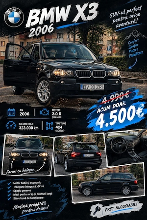 Vând BMW X3 din 2006 diesel