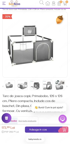 Tarc de joaca Primabobo