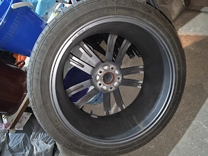 Jante aliaj  R 20,et.35,9 j , prindere roata 5x112,impecabile,echipate cu anvelope vara 245/45/20 - imagine 3