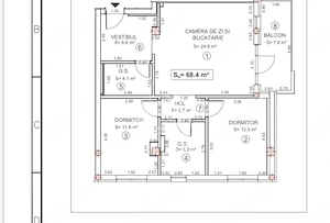 Apartament cu 3 camere de vanzare,Bloc nou, Torontalului,Timisoara - imagine 9