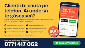 Creez site-uri moderne pentru afaceri locale   doar 400 LEI site!