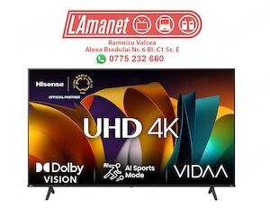 TV Smart LED 65" HISENSE 65A6N Ultra HD 4K HDR 164cm NOU Sigilat