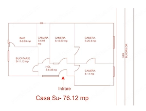 Casă individuală cu teren generos de 950 mp | Zona Steaua - Fratelia (Strada Bujorilor) - imagine 2