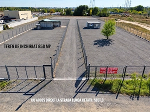 Teren de inchiriat, 100-850mp, Sect.3, Dr.Lunca Cetatii, de la Proprietar