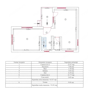 Casa individuala, 130 mp, teren 287 mp, zona Cetatii - imagine 13