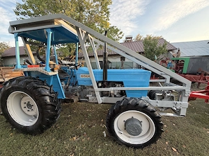 Tractor landini 6500 import italia  echipat cu troliu forestier