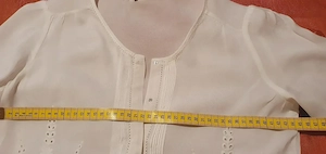 Oferta bluza cu broderie  premium Massimo Dutti alb S 36