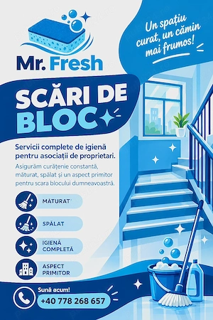 Scara curata si stralucitoare