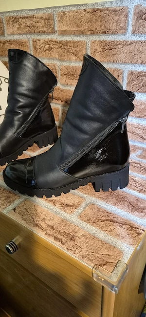 ghete negre dama imblanite piele naturala mar 39