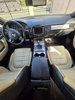 touareg 7p 2012 hibrid pachet full exclusive  360 cai 70.000km motorul - imagine 5