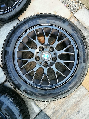 Jante BMW 16" 5x120, anvelope iarna - imagine 3