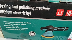 Aparat Polish Auto, ATT®, 2 Acumulatori 12V, Fara fir, Portabil, 2500-5000 Rpm, 8 Viteze, Albastru/N
