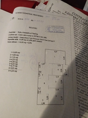 Vând apartament 3 camere, micro 17 