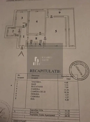 Apartament 2 camere | 65 mp | 2 minute de metrou | DECOMANDAT - imagine 7