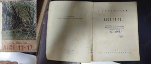 Carte rară de colecție (1960): V. Ardamatski   Aici 11-17... (Ștampilă originală  Orașul Stalin )